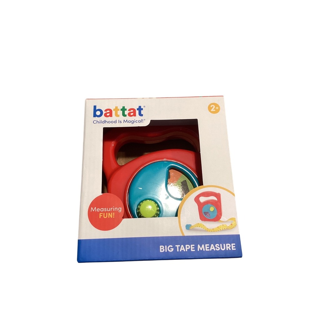 Battat Big Tape Measure Toy for Kids Red Blue Educational Measuring Tool 2+‎